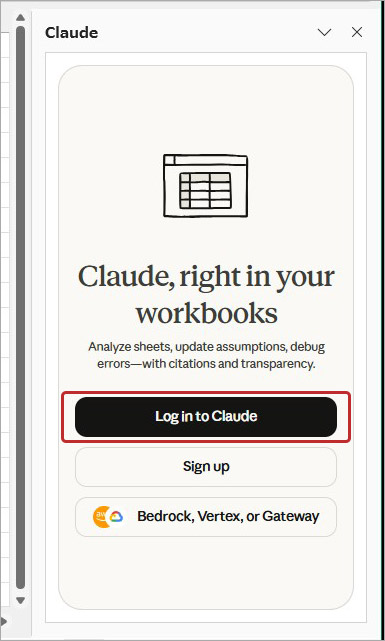 サイドパネルからClaudeにログインする手順