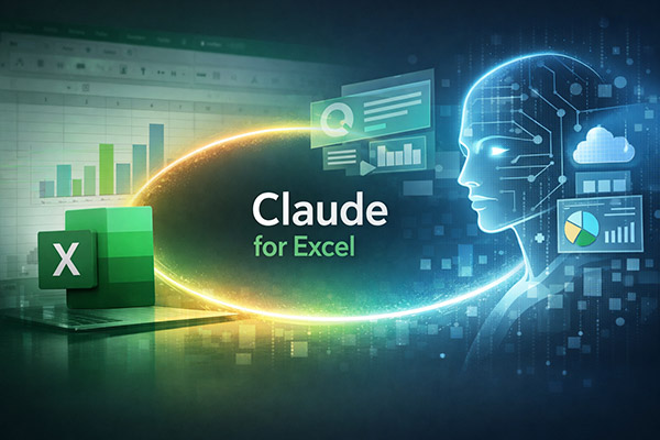 Claude for Excelの概要とAIによるExcel連携イメージ