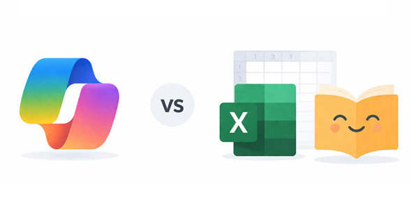 Microsoft CopilotとClaude for Excelの違いを比較したイメージ
